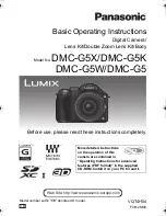 Panasonic Lumix DMC-G5X Basic Operating Instructions Manual предпросмотр