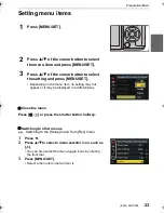 Предварительный просмотр 23 страницы Panasonic LUMIX DMC-G7H Basic Owner'S Manual