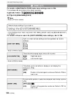 Preview for 124 page of Panasonic Lumix DMC-GF1 C Operating Instructions Manual