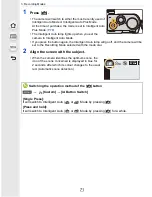 Предварительный просмотр 71 страницы Panasonic Lumix DMC-GF7 Operating Instructions For Advanced Features