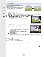 Предварительный просмотр 231 страницы Panasonic Lumix DMC-GF7 Operating Instructions For Advanced Features