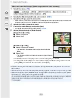 Предварительный просмотр 274 страницы Panasonic Lumix DMC-GF7 Operating Instructions For Advanced Features