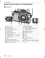 Предварительный просмотр 10 страницы Panasonic Lumix DMC-GF7K Owner'S Manual