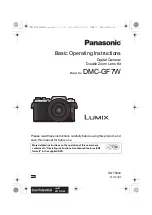 Panasonic Lumix DMC-GF7W Basic Operating Instructions Manual preview