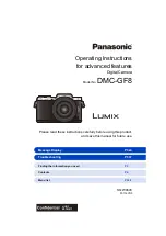 Panasonic Lumix DMC-GF8 Operating Instructions Manual предпросмотр