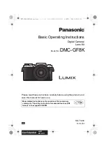 Предварительный просмотр 1 страницы Panasonic LUMIX DMC-GF8KGN Basic Operating Instructions Manual