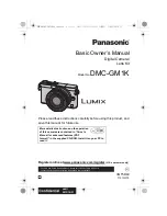 Предварительный просмотр 1 страницы Panasonic LUMIX DMC-GM1K Basic Owner'S Manual