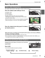 Preview for 17 page of Panasonic LUMIX DMC-GM5K Basic Owner'S Manual