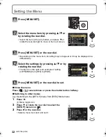 Предварительный просмотр 32 страницы Panasonic Lumix DMC-GX1K Basic Owner'S Manual