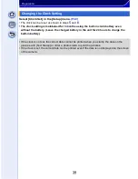 Preview for 39 page of Panasonic Lumix DMC-GX7 Operating Instructions For Advanced Features