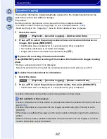 Preview for 247 page of Panasonic Lumix DMC-GX7 Operating Instructions For Advanced Features