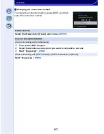 Preview for 271 page of Panasonic Lumix DMC-GX7 Operating Instructions For Advanced Features