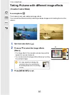 Preview for 107 page of Panasonic LUMIX DMC-GX8 Owner'S Manual For Advanced Features
