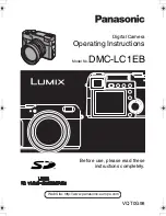 Предварительный просмотр 1 страницы Panasonic LUMIX DMC-LC1EB Operating Instructions Manual