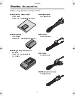 Предварительный просмотр 7 страницы Panasonic LUMIX DMC-LC1EB Operating Instructions Manual