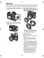 Предварительный просмотр 112 страницы Panasonic LUMIX DMC-LC1EB Operating Instructions Manual