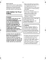 Preview for 2 page of Panasonic LUMIX DMC-LC1GC Operating Instructions Manual