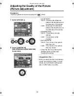 Preview for 72 page of Panasonic LUMIX DMC-LC1GC Operating Instructions Manual