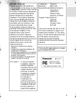 Preview for 3 page of Panasonic Lumix DMC-LC20 Operating Instructions Manual