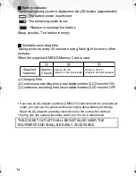 Preview for 14 page of Panasonic Lumix DMC-LC20 Operating Instructions Manual