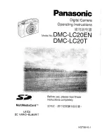 Предварительный просмотр 1 страницы Panasonic Lumix DMC-LC20EN Operating Instructions Manual