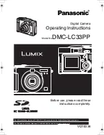 Preview for 1 page of Panasonic Lumix DMC-LC33 Operating Instructions Manual