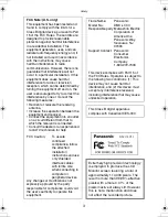 Preview for 3 page of Panasonic Lumix DMC-LC33 Operating Instructions Manual