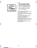 Preview for 69 page of Panasonic Lumix DMC-LC33PP Operating Instructions Manual