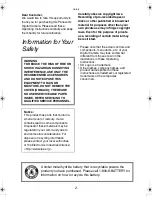 Preview for 2 page of Panasonic Lumix DMC-LC43 Operating Instructions Manual