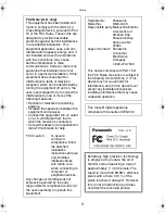 Preview for 3 page of Panasonic Lumix DMC-LC43 Operating Instructions Manual