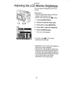 Preview for 72 page of Panasonic Lumix DMC-LC43A Operating Instructions Manual