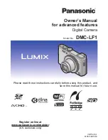 Preview for 1 page of Panasonic LUMIX DMC-LF1 Owner'S Manual