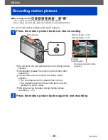 Preview for 40 page of Panasonic LUMIX DMC-LF1 Owner'S Manual