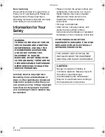 Preview for 2 page of Panasonic Lumix DMC-LS1GN Operating Instructions Manual