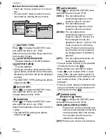 Preview for 20 page of Panasonic Lumix DMC-LS2 Operating Instructions Manual