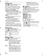 Предварительный просмотр 22 страницы Panasonic Lumix DMC-LS2 Operating Instructions Manual