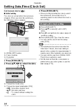 Preview for 16 page of Panasonic LUMIX DMC-LS70 Operating Instructions Manual