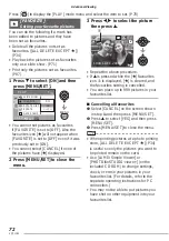 Preview for 72 page of Panasonic LUMIX DMC-LS70 Operating Instructions Manual