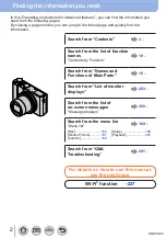 Preview for 2 page of Panasonic lumix DMC-LX10 Operating Instructions For Advanced Features