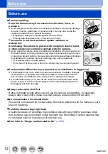 Preview for 12 page of Panasonic Lumix DMC-LX100EBS Owner'S Manual For Advanced Features