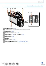 Preview for 16 page of Panasonic Lumix DMC-LX100EBS Owner'S Manual For Advanced Features