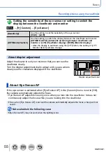 Preview for 55 page of Panasonic Lumix DMC-LX100EBS Owner'S Manual For Advanced Features