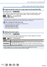 Preview for 113 page of Panasonic Lumix DMC-LX100EBS Owner'S Manual For Advanced Features