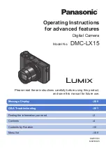 Предварительный просмотр 1 страницы Panasonic Lumix DMC-LX15 Operating Instructions For Advanced Features