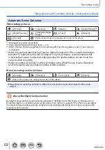 Предварительный просмотр 52 страницы Panasonic Lumix DMC-LX15 Operating Instructions For Advanced Features