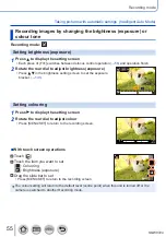 Предварительный просмотр 55 страницы Panasonic Lumix DMC-LX15 Operating Instructions For Advanced Features