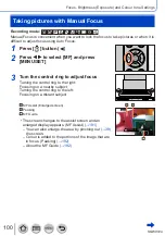 Предварительный просмотр 100 страницы Panasonic Lumix DMC-LX15 Operating Instructions For Advanced Features