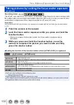 Предварительный просмотр 102 страницы Panasonic Lumix DMC-LX15 Operating Instructions For Advanced Features