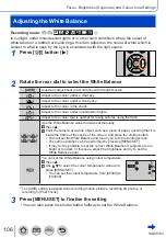 Предварительный просмотр 106 страницы Panasonic Lumix DMC-LX15 Operating Instructions For Advanced Features