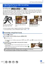 Предварительный просмотр 121 страницы Panasonic Lumix DMC-LX15 Operating Instructions For Advanced Features
